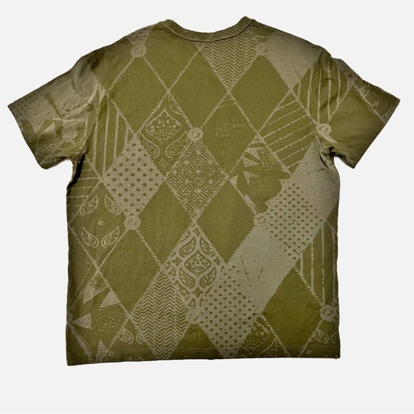 Cremieux Khaki Green Printed T Shirt Size Large NWT - Picture 2 of 3
